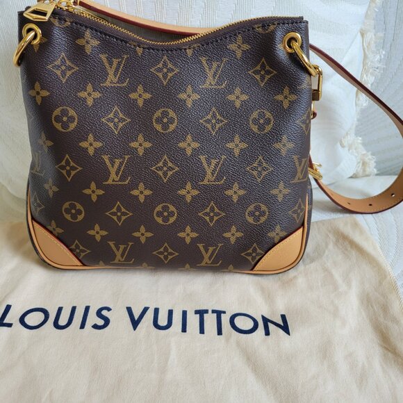 Authentic Louis VUITTON Odeon NM PM Monogram Natural Crossbody HandbagBag - Picture 4 of 4